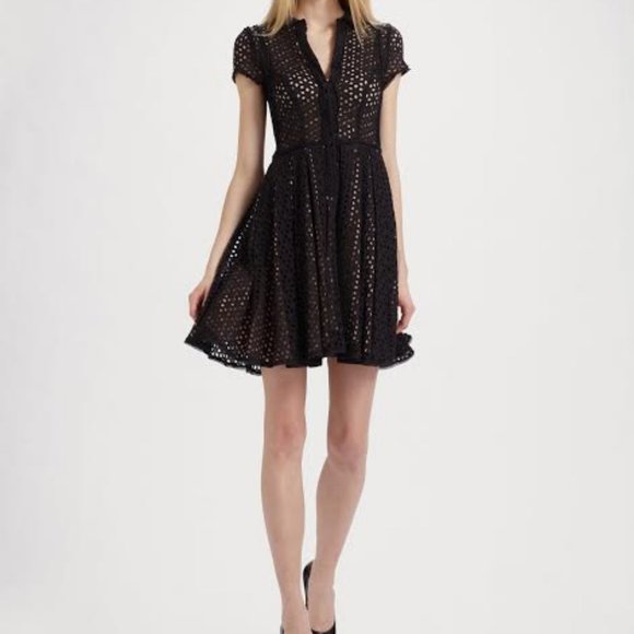 BCBGMaxAzria Dresses & Skirts - BCBGMaxAzria Black Lace Dress